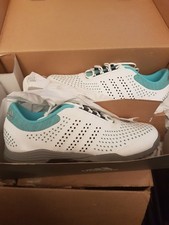 Chaussures de golf Adidas W Adipure Sport femme blanc gris sarcelle pointure 5,5 UK
