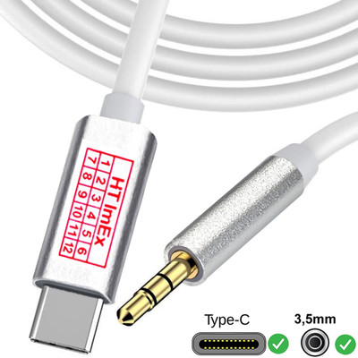 Type-C USB-C to 3.5mm Male Audio Jack AUX Cable Adaptor Stereo for Audiokabel