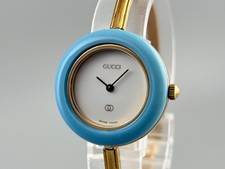 [Very Good+5] Gucci Change Bezel 1100-L Gold ...
