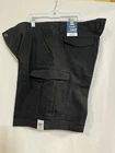 Mens George Many sizes  Black At The Knee Cargo Shorts 10" Inseam NEW