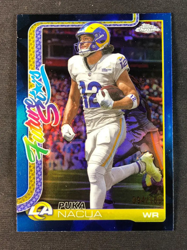 2025 Topps Chrome Puka Nacua Blue Refractor (RAW)