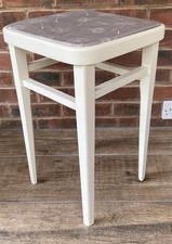 Vintage/Retro Utility/School/Workshop Stool (Beechwood)