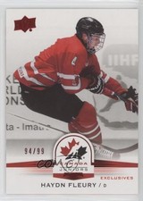 2014 Upper Deck Team Canada Juniors Exclusives 94/99 Haydn Fleury #115 fv7