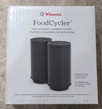 Vitamix FoodCycler Replacement Carbon Filters For FC-30 FC-50 System NEW 2 Pack