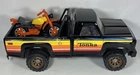 Tonka Hot Pickup Truck Black With Motorcycle