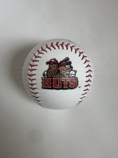 Harrison Kreiling Signed Modesto Nuts MVP Logo Baseball Milb