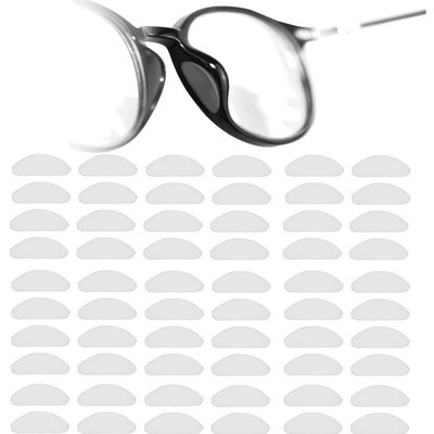 Nasenpads Brille Silikon transparent 30 Paar Anti Rutsch Klebestift