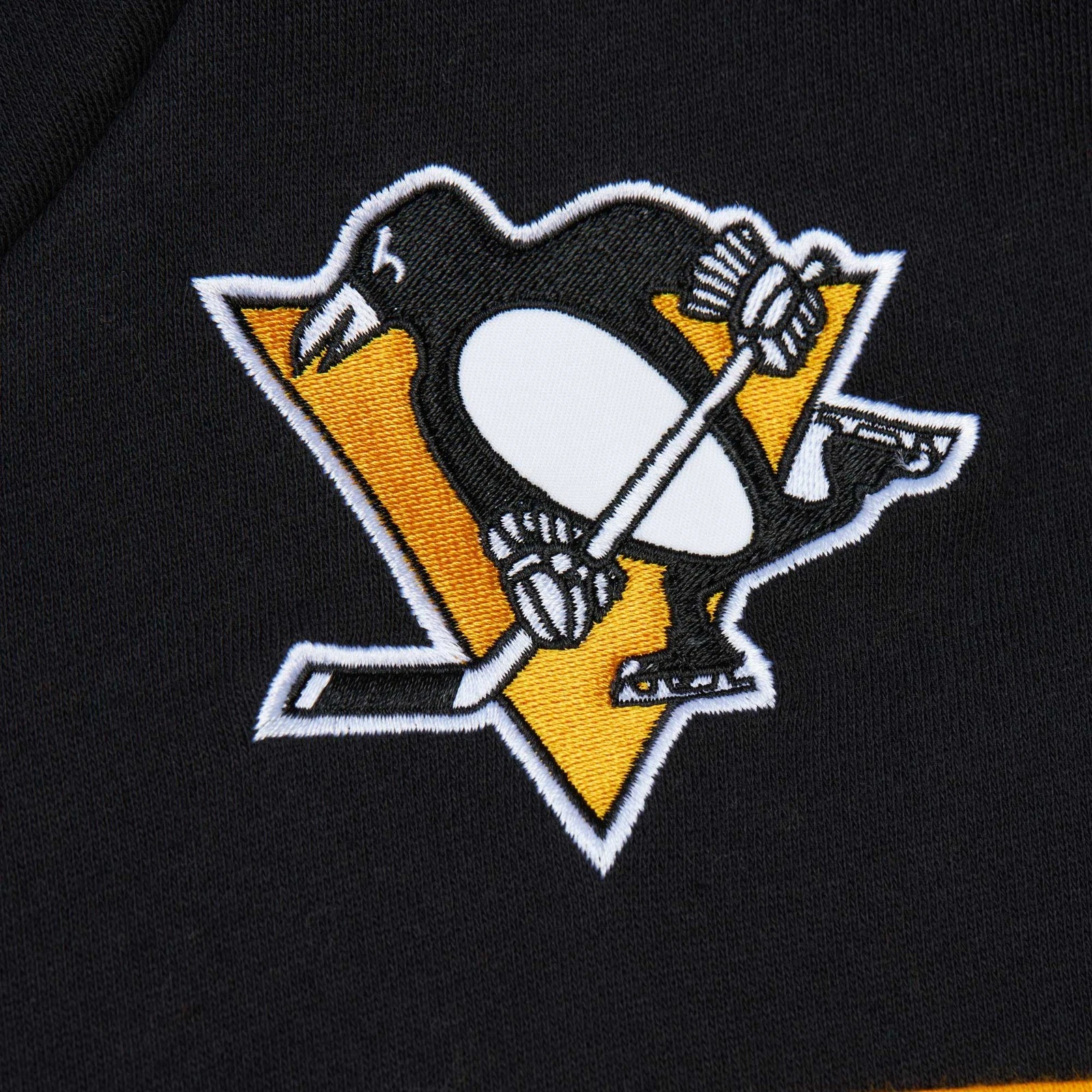 Felpa con cappuccio pullover uomo Mitchell & Ness nero Pittsburgh Penguins Head Coach