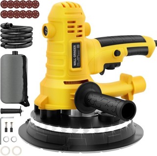 Drywall Sander 800W LED Light Dust Bag and Hose 12 Discs