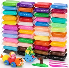 50 Colors Magic Clay Nature Color DIY Air Dry Clay with Tools as Best Present fo