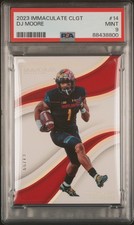 2023 PANINI IMMACULATE COLLECTION COLLEGE #14 DJ MOORE 64/99 PSA 9