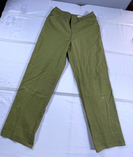 Vintage Boy Scouts of America Uniform Pants Boys 28x27 Olive Green Straight Leg