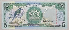 Trinidad & Tobago 5 Dollars 2002 Unc