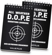 All Weather Proof DOPE Book for Rifle Shooting -Dope Log Book for the Long Range