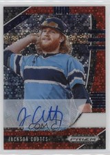 2020 Panini Prizm Draft Picks Red Donut Circle 79/99 Jackson Coutts Auto 0rd2