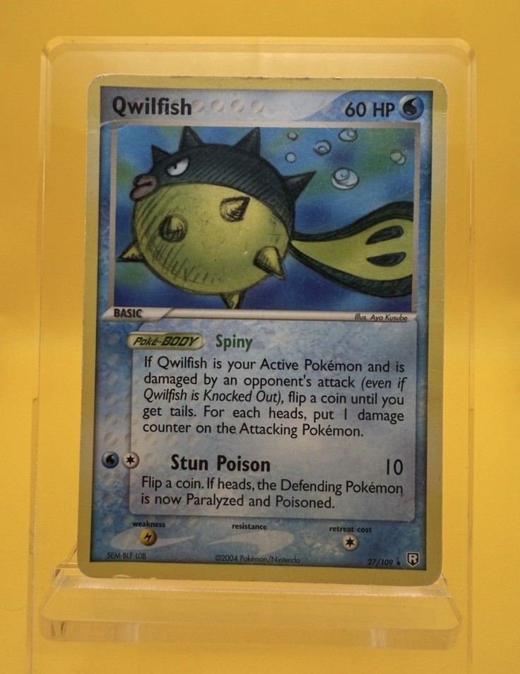 💧Qwilfish 27/109 Rare Team Rocket Returns Pokémon Card HP