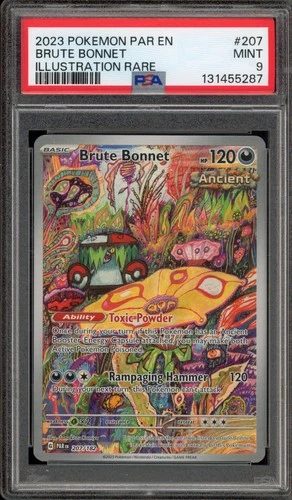 Pokemon Brute Bonnet Paradox Rift Illustration Rare #207 PSA 9 Mint
