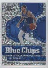 2020-21 Panini Mosaic Blue Chips Fast Break Prizm Obi Toppin #10 0u02