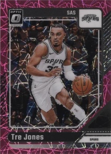 2024-25 Panini Donruss Optic - Tre Jones #112 Pink Hyper Prizm SP /79🏀