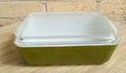 Vintage Pyrex #503 Verde Green Covered Refrigerator Dish Ribbed Lid 1½Quart  — photo 1