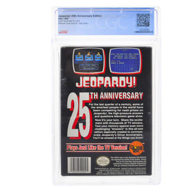 Graded NES Cart CIB - Jeopardy! 25th Anniversary Edition CGC 8.5