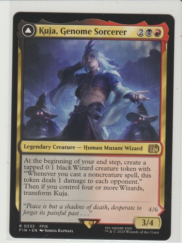 Kuja, Genome Sorcerer Rare MtG Card FIN 232 Final Fantasy