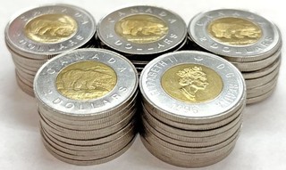 CANADA $100 DOLLARS CAD TOTAL FACE VALUE $73 USD EXCHANGE COIN
