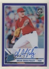 2019 Panini Donruss Optic Purple Prizm 60/125 Sean Reid-Foley #RRS-SF Auto 0a17