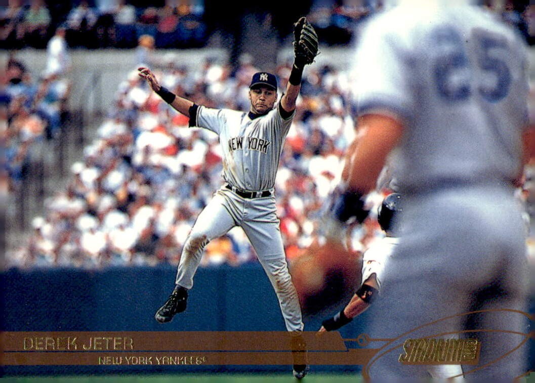 2003 Stadium Club #6 Derek Jeter Royal Gold