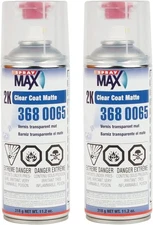 SprayMax 3680065 2K Matte Clear Coat 400 ml (2 Pack)
