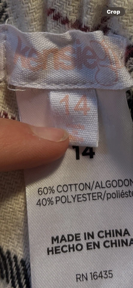 Calça Kensie flanela perna larga cintura alta caimento solto meninas tamanho 14 nova sem etiquetas - Imagem 3 de 3