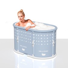 37"Large Foldable Tub For Shower,Portable tub for Adults,Family Soaking Tub, ...
