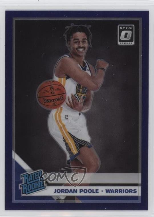2019-20 Panini Donruss Optic Rated Purple Prizm Jordan Poole #169 Rookie RC 0o6v