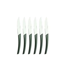 Degrenne Paris Quartz Carbon Stainless Steel Steak Knives, Set of 6