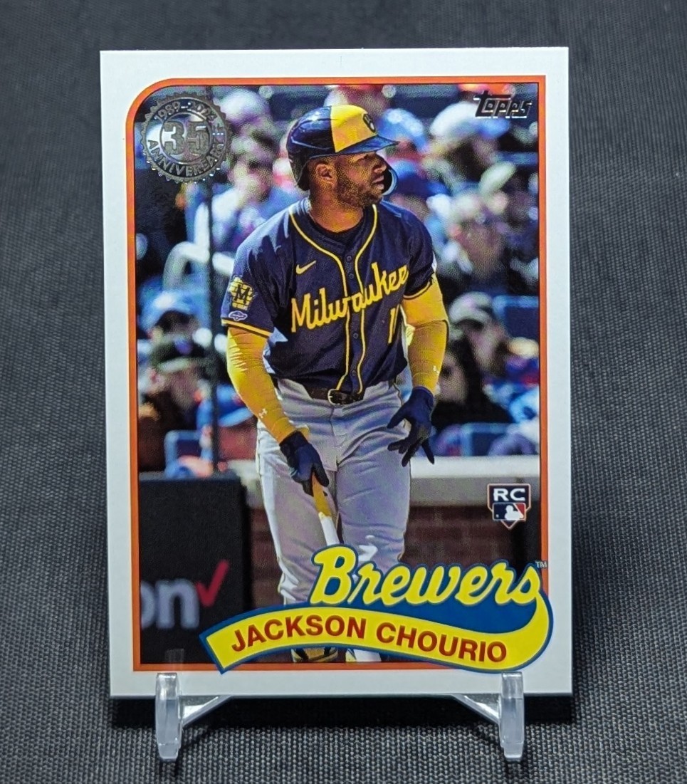 Jackson Chourio 1989 Rookie RC 2024 Topps Update Series Card #89US-44 Brewers