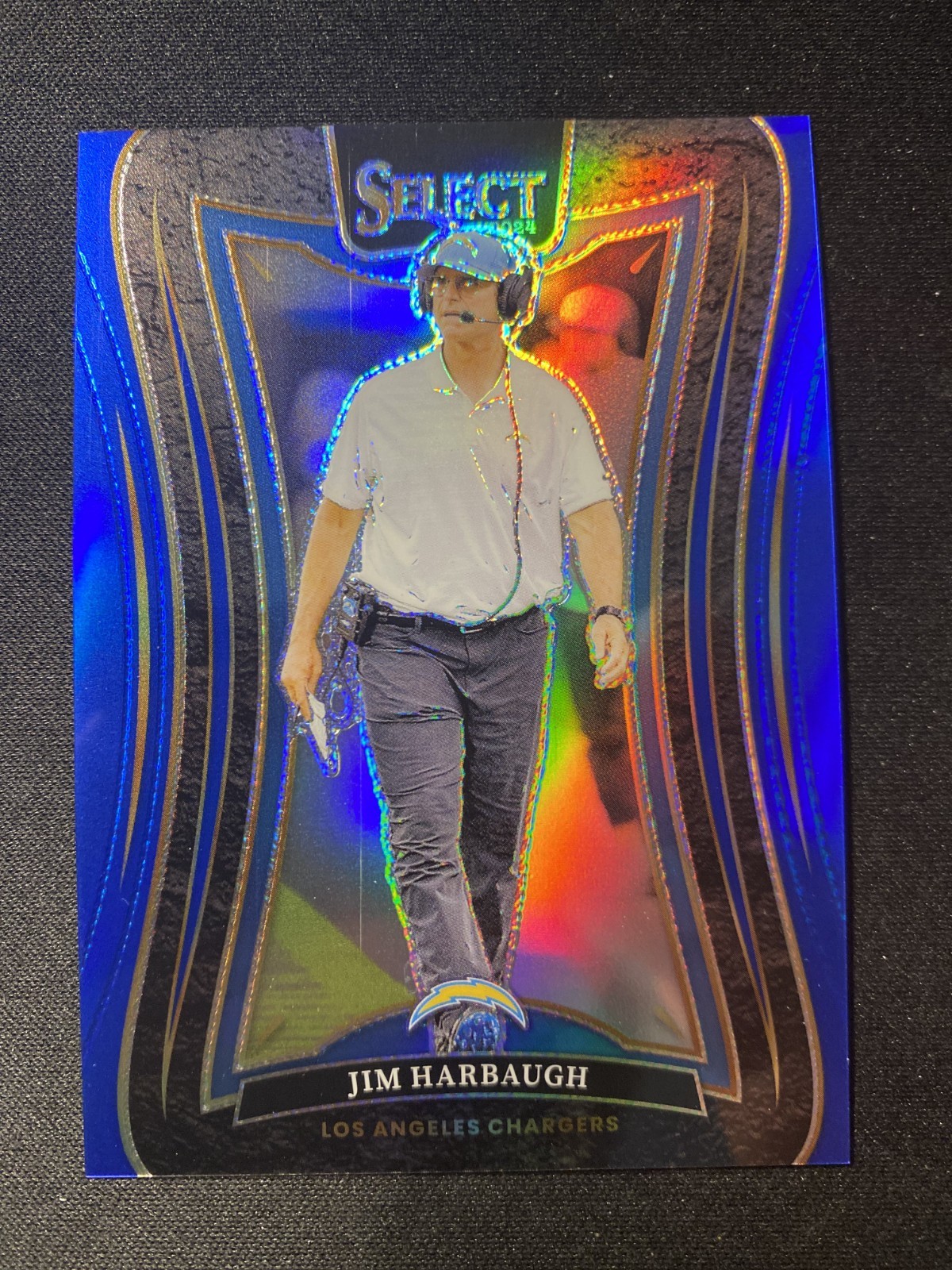 2024 Panini Select - Suite Level Jim Harbaugh #375 Blue Prizm /99