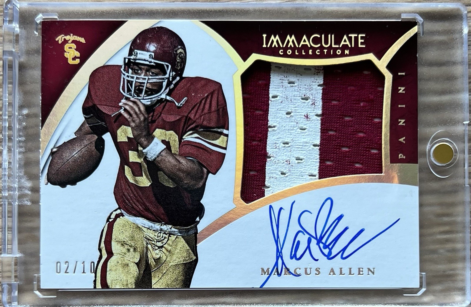 2015 Panini Immaculate Collection Marcus Allen Game Used Patch Auto SSP /10 🔥🔥