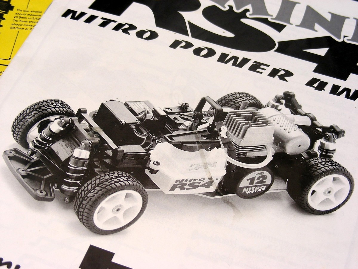Vintage 1998 HPI 1/10 NITRO MINI RS4 Original User's Guide