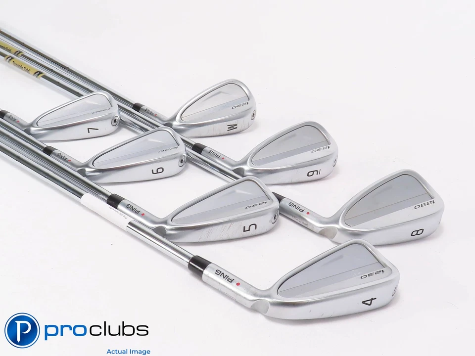 Nice Ping i230 4-PW IRON SET Red Dot - Tour Issue X100 X-Flex Steel +1/2" 462324 - Image 2 of 4