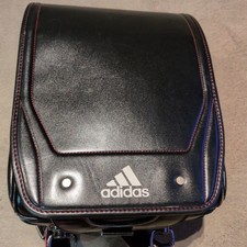 adidas Randoseru Black Red Stitch School Backpack Sporty Design Authentic