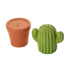 Set sale e pepe a forma di cactus