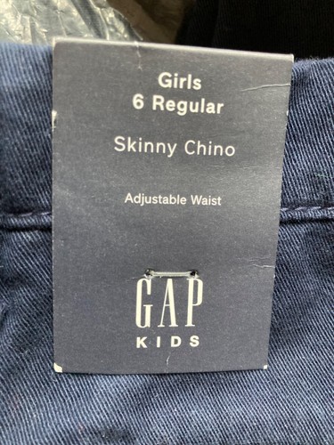 Gap Kids Skinny Chino Stretch Navy Khaki Size 6 Regular or 14 R NWT - Picture 6 of 14