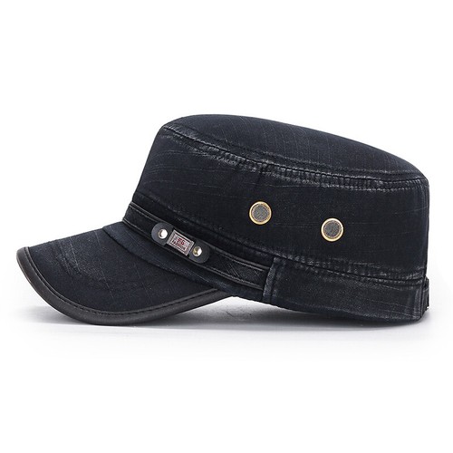 Cotton Adjustable Cadet Caps - Curved Bill, Hook & Loop Closure, One Size Fits Most, Multiple Colors