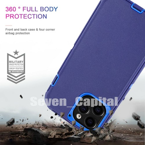 Funda protectora resistente a prueba de golpes para iPhone 12 Mini 11 Pro Max + clip para cinturón - Imagen 5 de 17