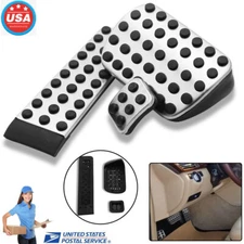 Car Accelerator Brake Parking Pedal Cover Stainless Steel For Mercedes-Benz 3PCS