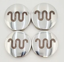 OEM 2017-2022 Ford King Ranch Chrome 3.75" Center Cap - SET OF 4 - HC3C-1A096-BB