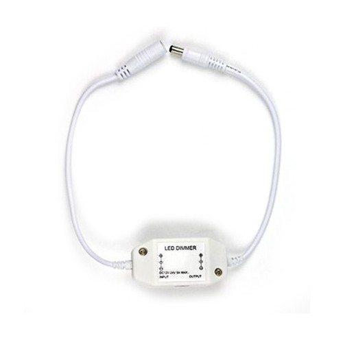 LED Light Dimmer Brightness Adjust Knob DC12V Control Switch Female Male Adapter - Picture 3 of 5