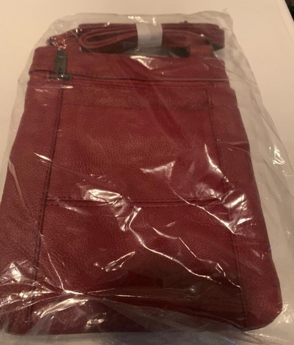 Maze Exclusive Genuine Leather Cross Body Handbag Purse Messenger Bag RED NWT - Picture 2 of 2