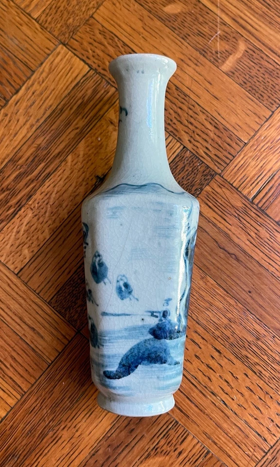 Antique Japanese Blue & White Jar, Vase - Image 4 of 4