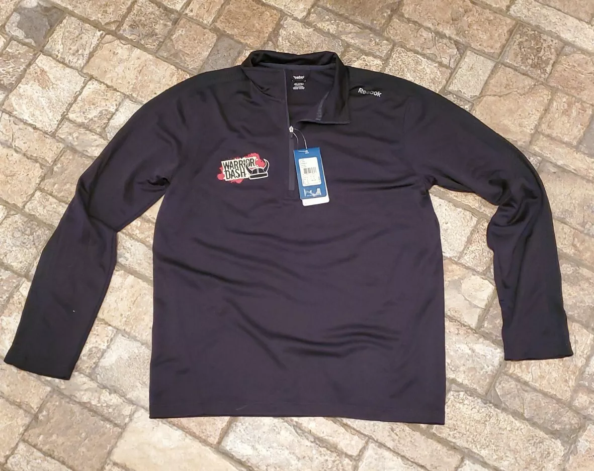Reebok Workout ready play Dry Warrior Dash Long Sleeve Shirt Size M